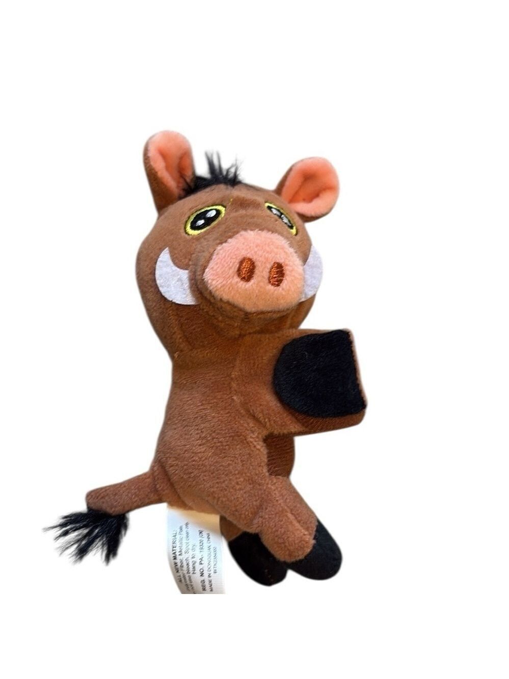 Disney Cutie Cuff Pumbaa Plush Slap Band Series 3 Brown and Black